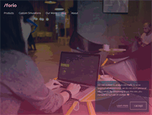 Tablet Screenshot of forio.com